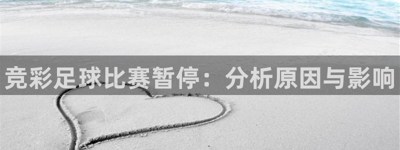  竞彩足球比赛暂停：分析原因与影响